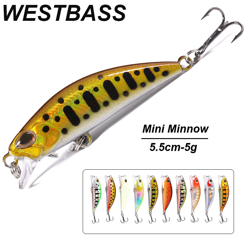 Fishing Lure Swimbait - WESTBASS 1PX مايكرو البلمة إغراء 55