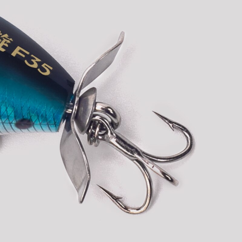 إغراء بوبر المملكة مع المروحة  - مراجعة Fishing Lure Spoon وسعره