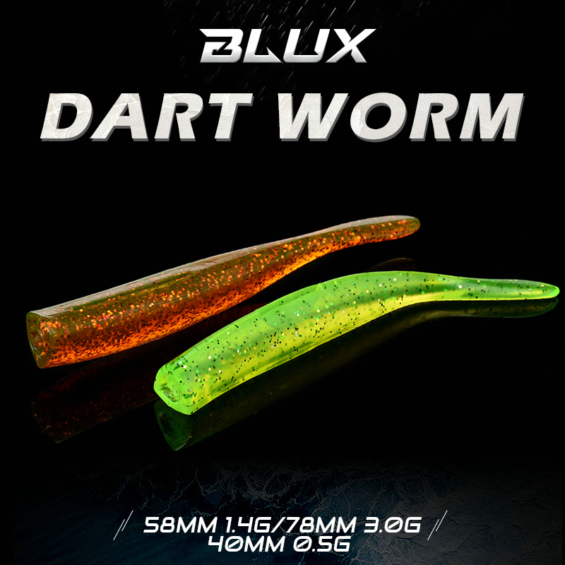 BLUX جديد نبال دودة الطعم النا - مراجعة Fishing Lure Soft Plastic وسعره