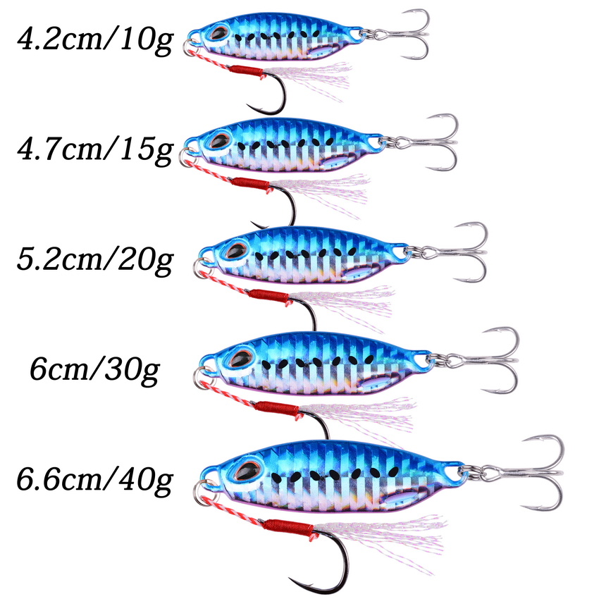 Jigs 10 جرام 15 جرام 20 جرام 3 - مراجعة Fishing Lure Spoon وسعره